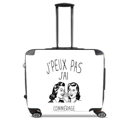  Je peux pas jai commerage for Wheeled bag cabin luggage suitcase trolley 17" laptop