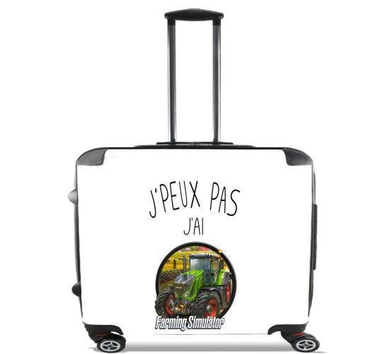 Wheeled bag cabin luggage suitcase trolley 17" laptop for Je peux pas jai Farming Simulator