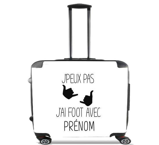  Je peux pas jai foot avec for Wheeled bag cabin luggage suitcase trolley 17" laptop