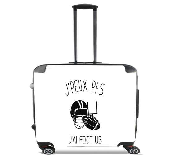  Je peux pas jai Foot US for Wheeled bag cabin luggage suitcase trolley 17" laptop