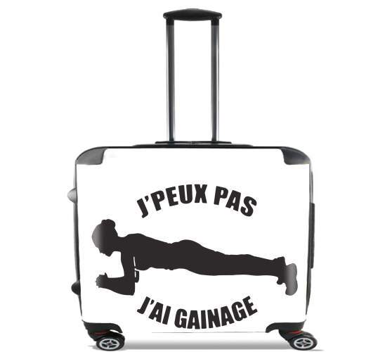  Je peux pas jai gainage for Wheeled bag cabin luggage suitcase trolley 17" laptop