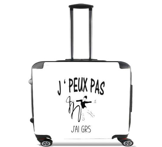  Je peux pas jai GRS for Wheeled bag cabin luggage suitcase trolley 17" laptop