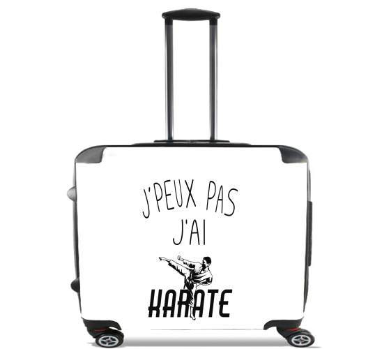  Je peux pas jai Karate for Wheeled bag cabin luggage suitcase trolley 17" laptop