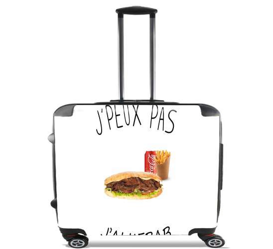  Je peux pas jai kebab for Wheeled bag cabin luggage suitcase trolley 17" laptop