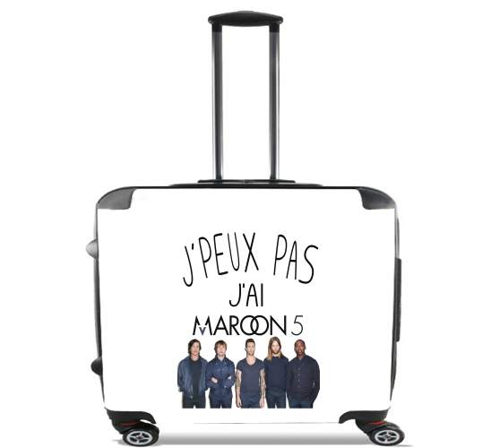  Je peux pas jai Maroon 5 for Wheeled bag cabin luggage suitcase trolley 17" laptop