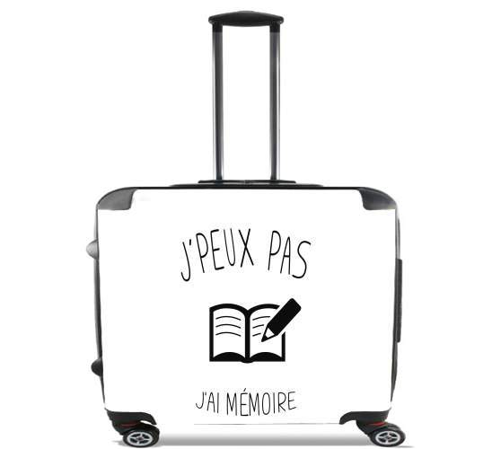  Je peux pas jai memoire for Wheeled bag cabin luggage suitcase trolley 17" laptop