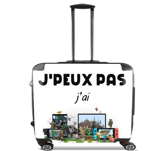  Je peux pas jai minecraft for Wheeled bag cabin luggage suitcase trolley 17" laptop
