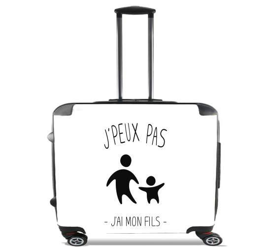  Je peux pas jai mon fils for Wheeled bag cabin luggage suitcase trolley 17" laptop