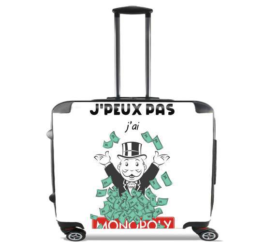  Je peux pas jai monopoly for Wheeled bag cabin luggage suitcase trolley 17" laptop