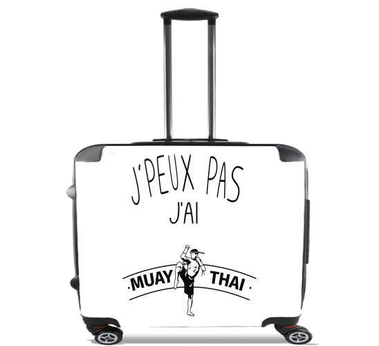  Je peux pas jai Muay Thai for Wheeled bag cabin luggage suitcase trolley 17" laptop