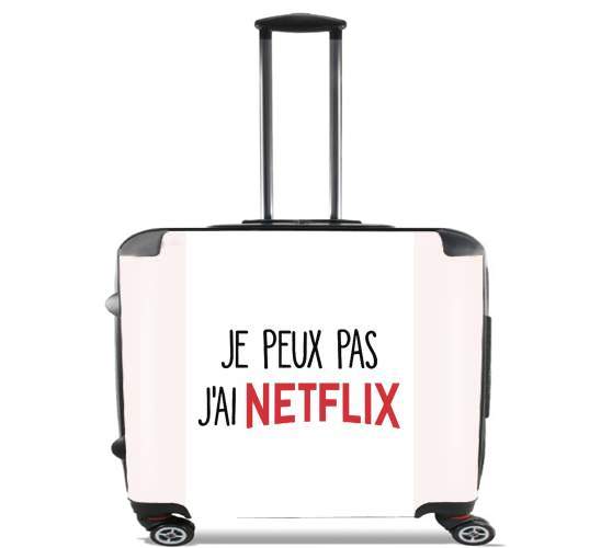  Je peux pas jai Netflix for Wheeled bag cabin luggage suitcase trolley 17" laptop