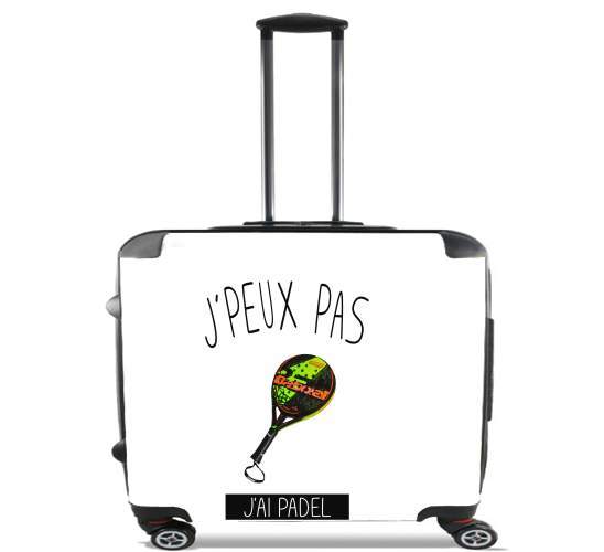  Je peux pas jai Padel for Wheeled bag cabin luggage suitcase trolley 17" laptop