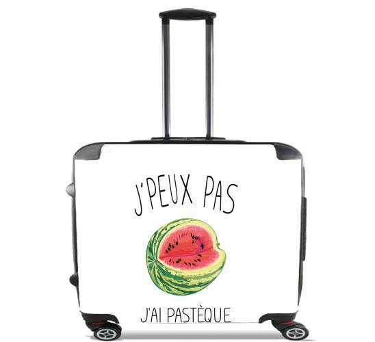  Je peux pas jai pasteque for Wheeled bag cabin luggage suitcase trolley 17" laptop