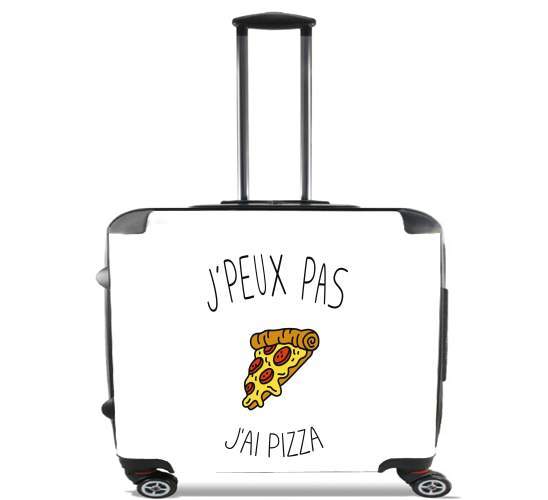  Je peux pas jai pizza for Wheeled bag cabin luggage suitcase trolley 17" laptop