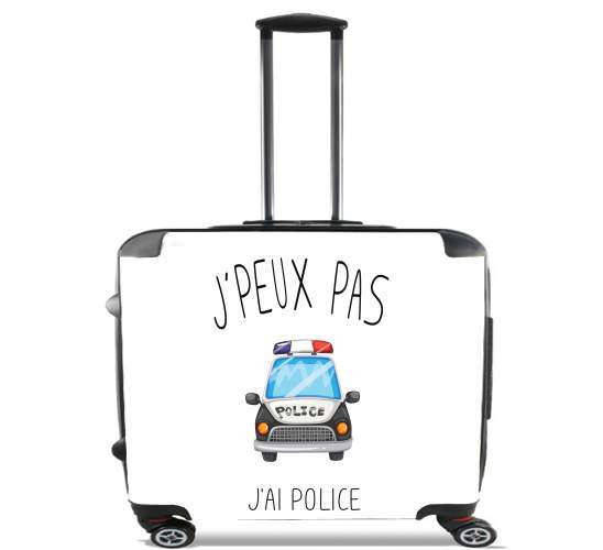  Je peux pas jai Police for Wheeled bag cabin luggage suitcase trolley 17" laptop