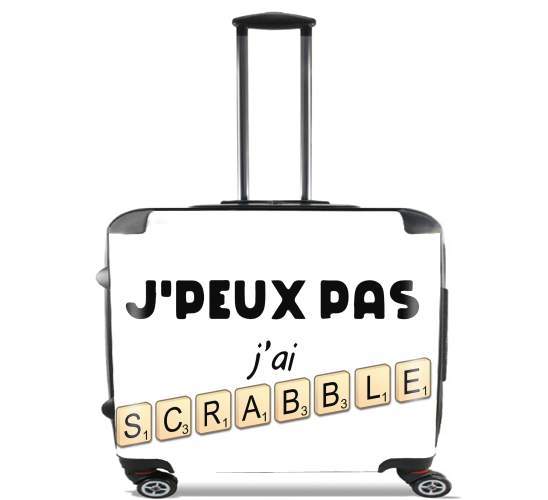  Je peux pas jai scrabble for Wheeled bag cabin luggage suitcase trolley 17" laptop