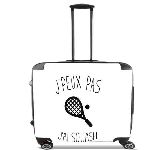  Je peux pas jai squash for Wheeled bag cabin luggage suitcase trolley 17" laptop