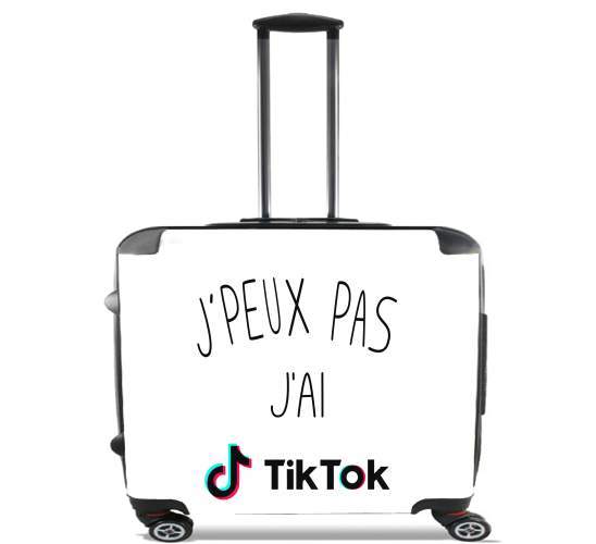  Je peux pas jai Tiktok for Wheeled bag cabin luggage suitcase trolley 17" laptop