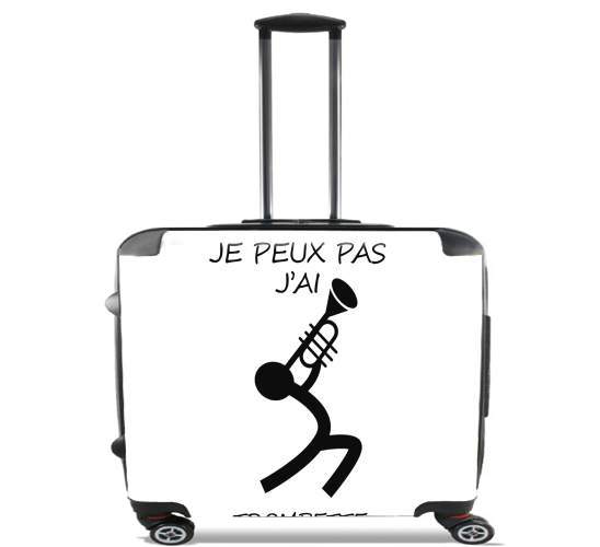  Je peux pas jai trompette for Wheeled bag cabin luggage suitcase trolley 17" laptop