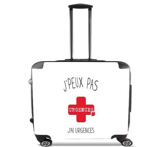  Je peux pas jai urgences for Wheeled bag cabin luggage suitcase trolley 17" laptop