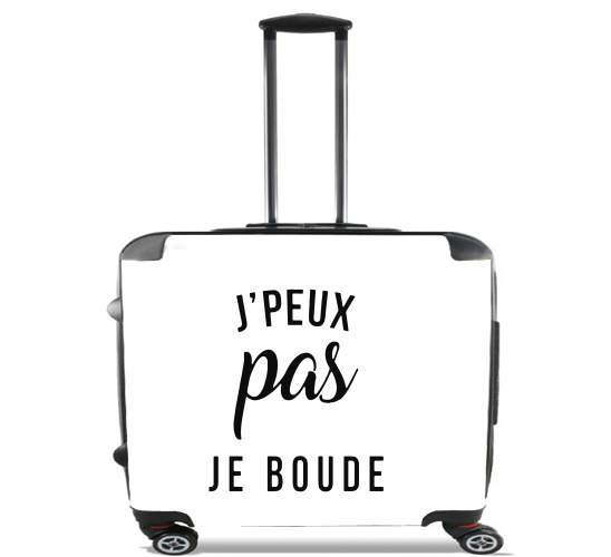  Je peux pas je boude for Wheeled bag cabin luggage suitcase trolley 17" laptop