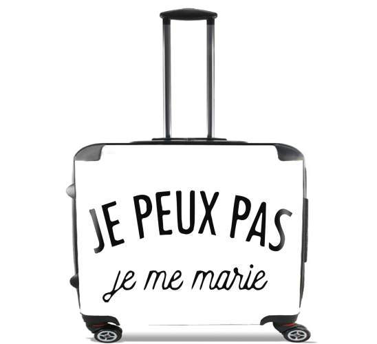  Je peux pas je me marie for Wheeled bag cabin luggage suitcase trolley 17" laptop