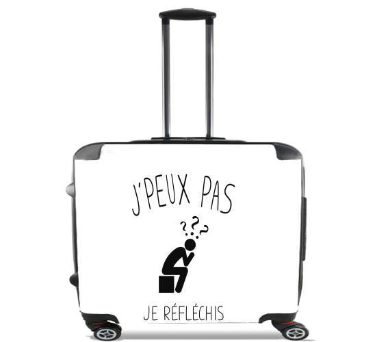  Je peux pas je reflechis for Wheeled bag cabin luggage suitcase trolley 17" laptop