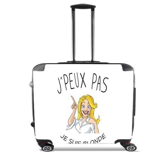  Je peux pas je suis blonde for Wheeled bag cabin luggage suitcase trolley 17" laptop