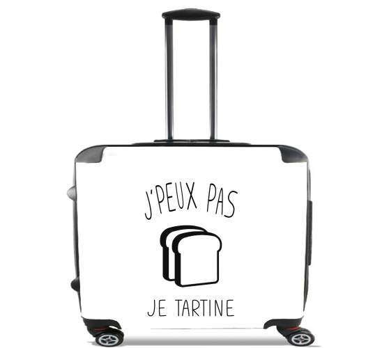 Je peux pas je tartine for Wheeled bag cabin luggage suitcase trolley 17" laptop