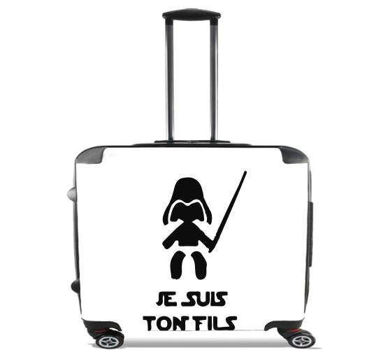  Je suis ton Fils for Wheeled bag cabin luggage suitcase trolley 17" laptop