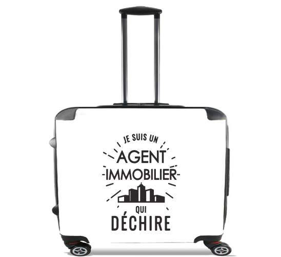  Je suis un agent immobilier qui dechire for Wheeled bag cabin luggage suitcase trolley 17" laptop