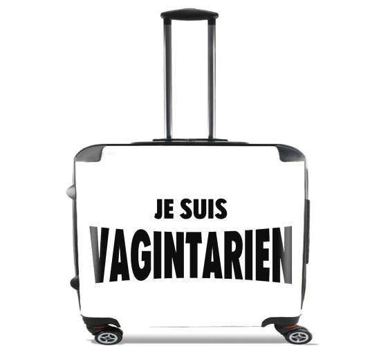  Je suis vagintarien for Wheeled bag cabin luggage suitcase trolley 17" laptop