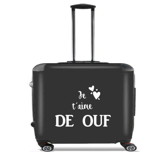  Je taime de ouf for Wheeled bag cabin luggage suitcase trolley 17" laptop