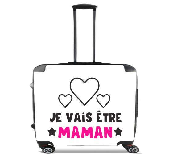  Je vais etre maman for Wheeled bag cabin luggage suitcase trolley 17" laptop