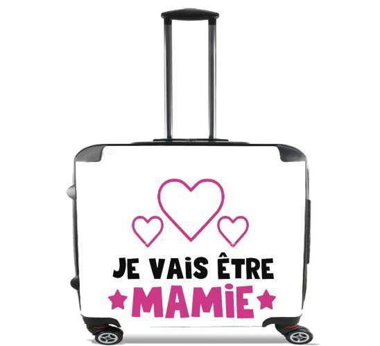  Je vais etre mamie for Wheeled bag cabin luggage suitcase trolley 17" laptop