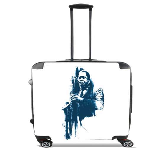  John Coltrane Jazz Art Tribute for Wheeled bag cabin luggage suitcase trolley 17" laptop
