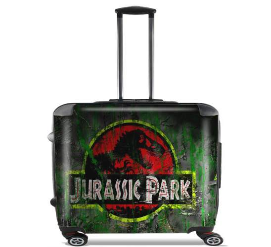 Wheeled bag cabin luggage suitcase trolley 17" laptop for Jurassic park Lost World TREX Dinosaure