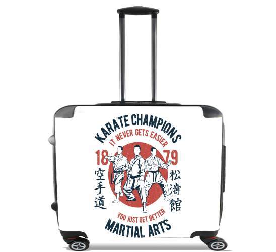  Karate Champions Martial Arts for Wheeled bag cabin luggage suitcase trolley 17" laptop