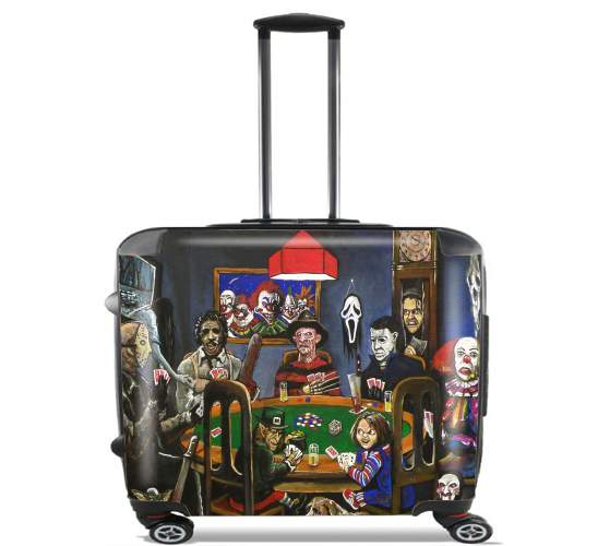  Killing Time with card game horror for Wheeled bag cabin luggage suitcase trolley 17" laptop