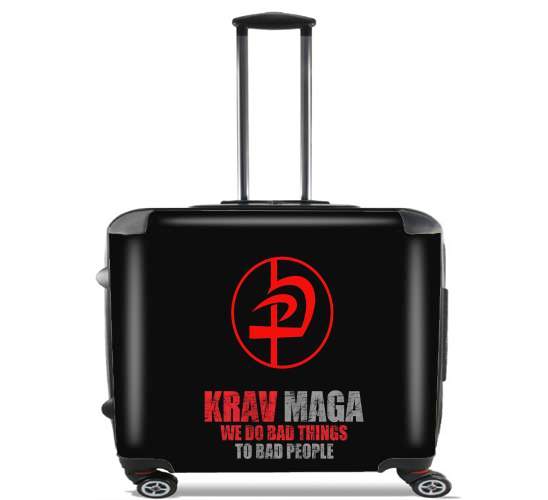  Krav Maga Bad Things to bad people for Wheeled bag cabin luggage suitcase trolley 17" laptop