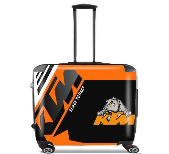  KTM Racing Orange And Black for Wheeled bag cabin luggage suitcase trolley 17" laptop