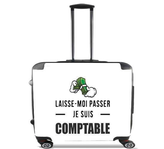  Laisse moi passer je suis comptable for Wheeled bag cabin luggage suitcase trolley 17" laptop