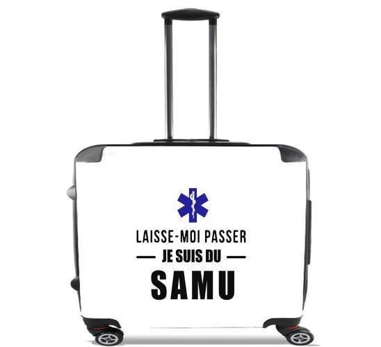  Laisse moi passer je suis du SAMU for Wheeled bag cabin luggage suitcase trolley 17" laptop