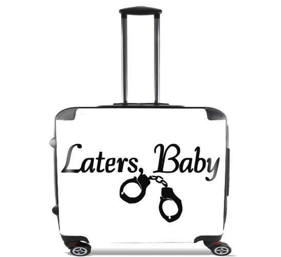 Laters Baby fifty shades of grey for Wheeled bag cabin luggage suitcase trolley 17" laptop