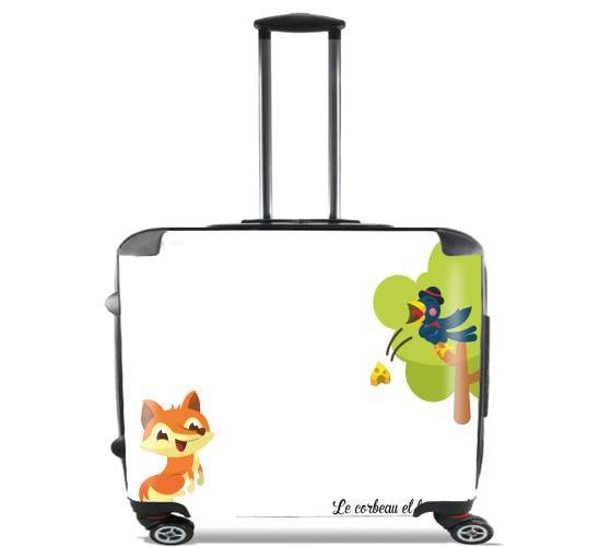  Le corbeau et le renard for Wheeled bag cabin luggage suitcase trolley 17" laptop