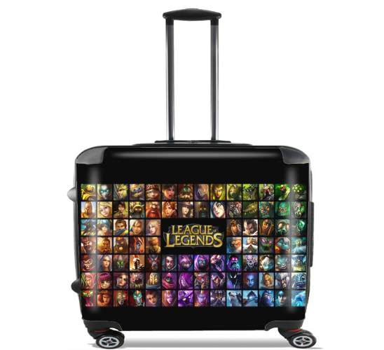  League Of Legends LOL - FANART for Wheeled bag cabin luggage suitcase trolley 17" laptop