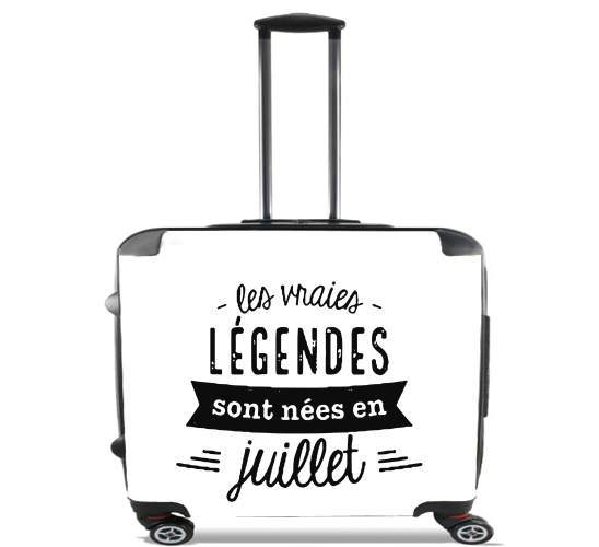  Les vraies legendes sont nees en juillet for Wheeled bag cabin luggage suitcase trolley 17" laptop