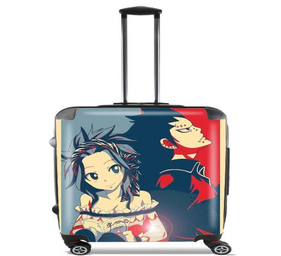  Levy et Gajeel Fairy Love for Wheeled bag cabin luggage suitcase trolley 17" laptop