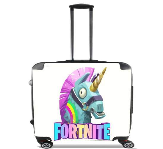   Unicorn video games Fortnite for Wheeled bag cabin luggage suitcase trolley 17" laptop