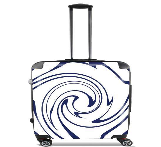  Liquid Lines (Blue) for Wheeled bag cabin luggage suitcase trolley 17" laptop